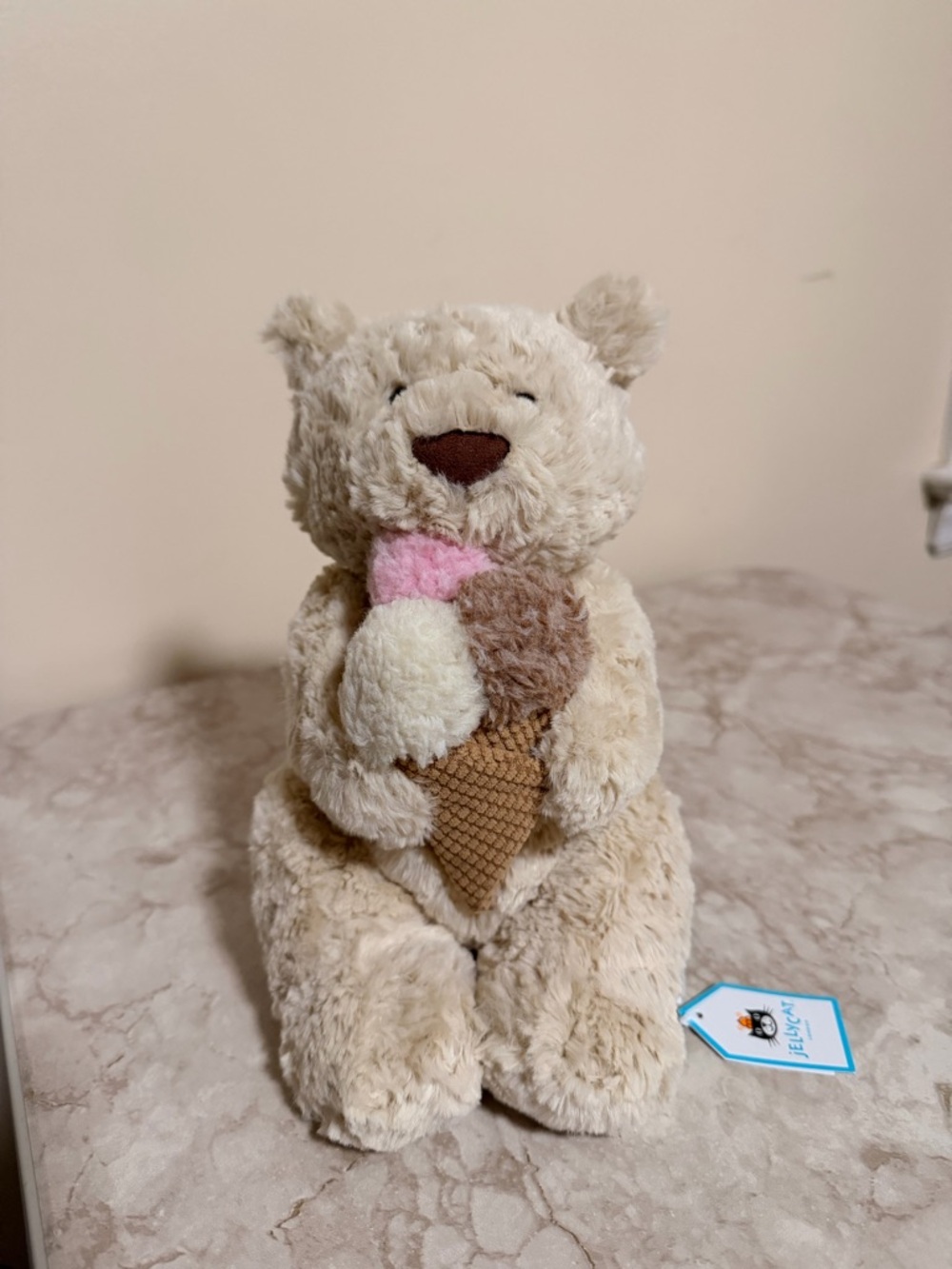 Jellycat NWT exclusive FAO oatus bear with ice cream